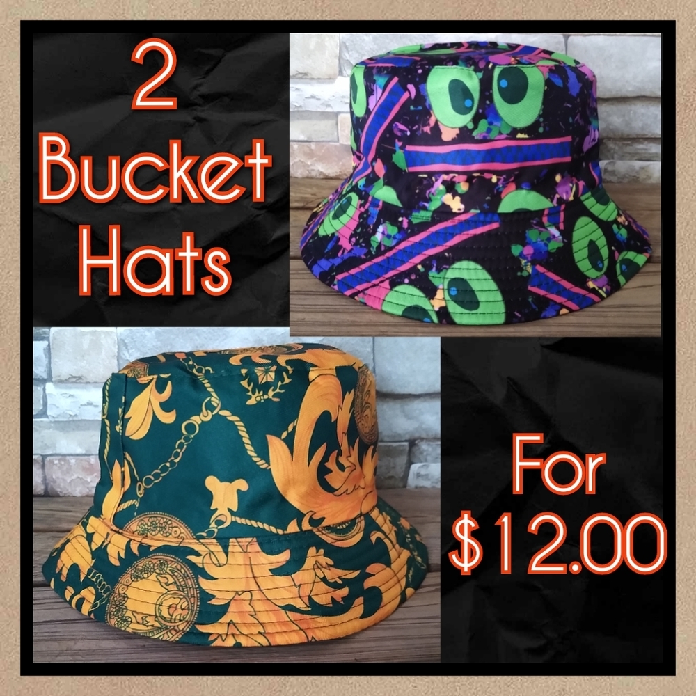 NIP Set of 2 Adult Bucket Hats